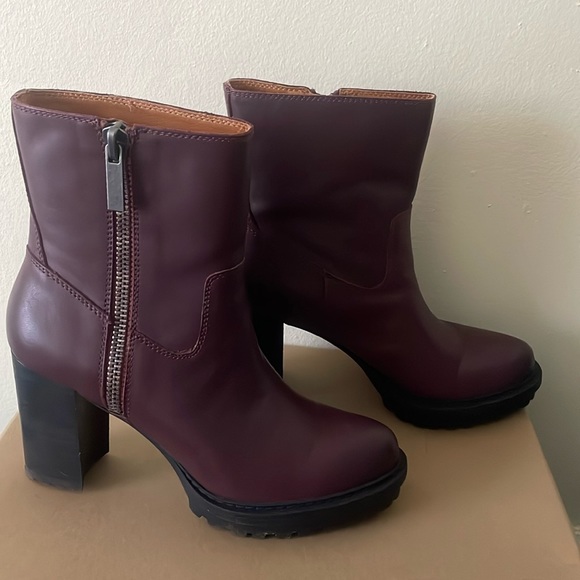 Lucky Brand Burgundy Leather Boots 😇🖤 $150 - Picture 2 of 7